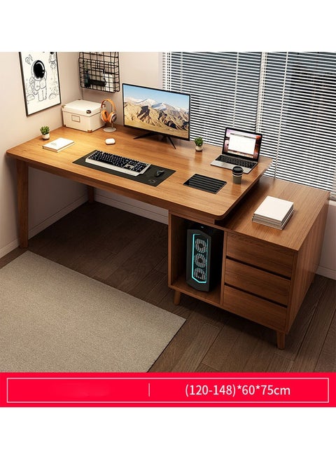 Computer and Multifunction Table Home Office Workstation with 3 Drawer Storage Rack