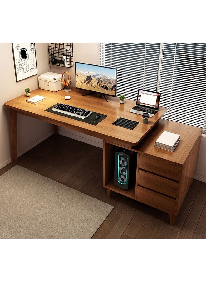 Computer and Multifunction Table Home Office Workstation with 3 Drawer Storage Rack