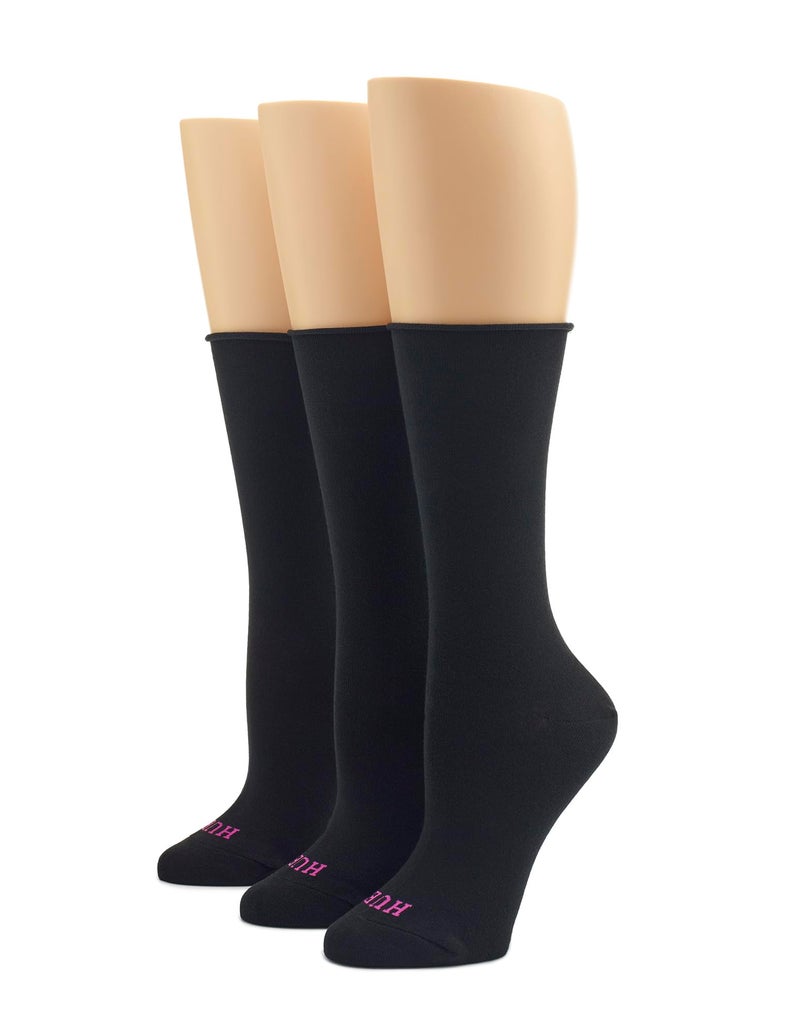 Hue Women's Jeans Sock (Pack of 3), Black Three, One Size - Image 1