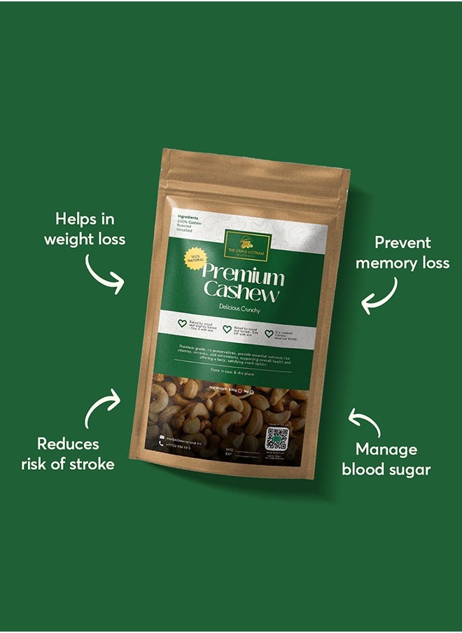 The Caphe Vietnam Premium Cashew Nuts - 500 G | Roasted Cashew | Unsalted & Skinless | Raw W240 | Vietnamese Cashew, Ready To Eat Nuts  - Image 4