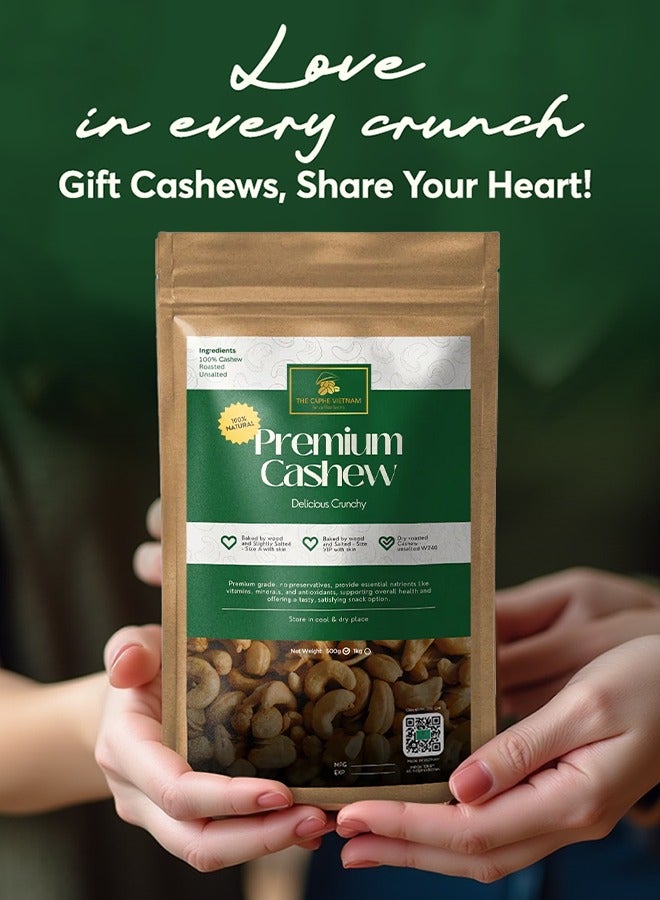 The Caphe Vietnam Premium Cashew Nuts - 500 G | Roasted Cashew | Unsalted & Skinless | Raw W240 | Vietnamese Cashew, Ready To Eat Nuts - Image 5