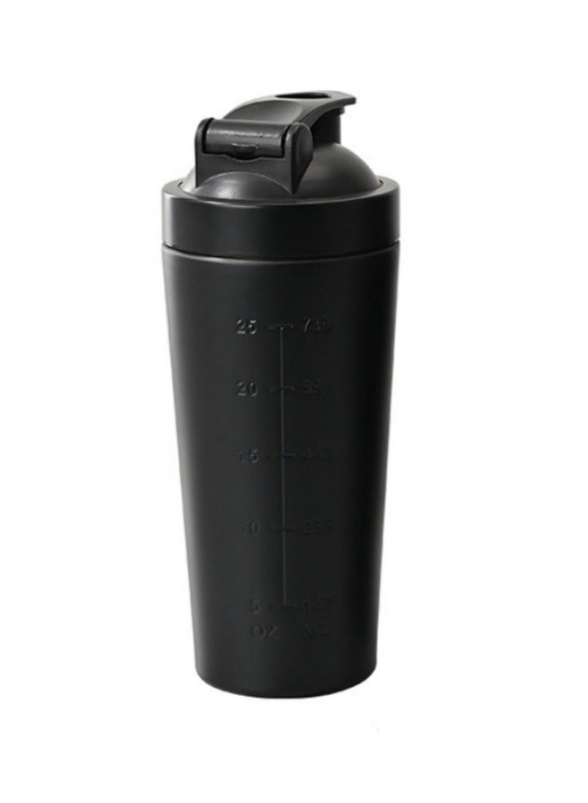 Shaker Bottle with Wire Whisk, Protein Shaker Bottle for Protein Mixes, Stainless Steel Shaker Bottle, Metal Shaker Bottle,Large Shaker Bottle 750ml - Image 2