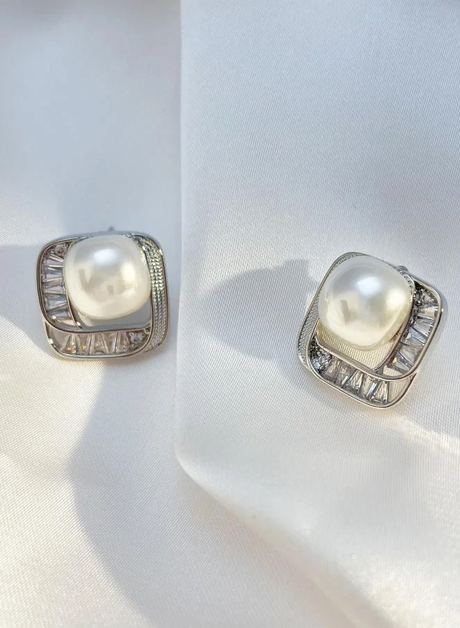 Take Two  Faux Pearl Stud Earrings for Women | Best Price UAE