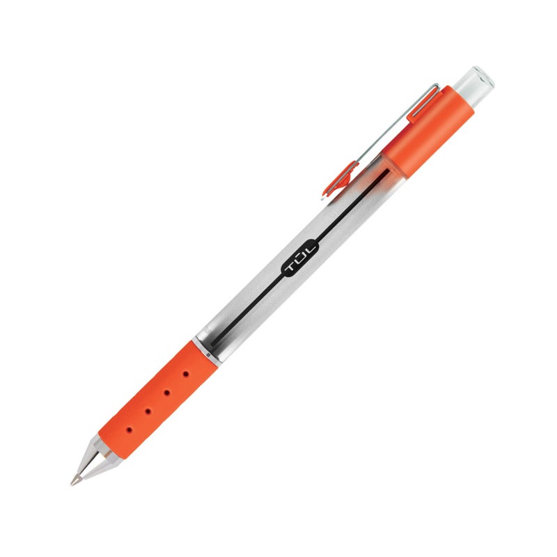 TUL Retractable Gel Pens, Bullet Point, 0.7 mm, Gray Barrel, Assorted Standard Ink Colors, Pack Of 8 - Image 4