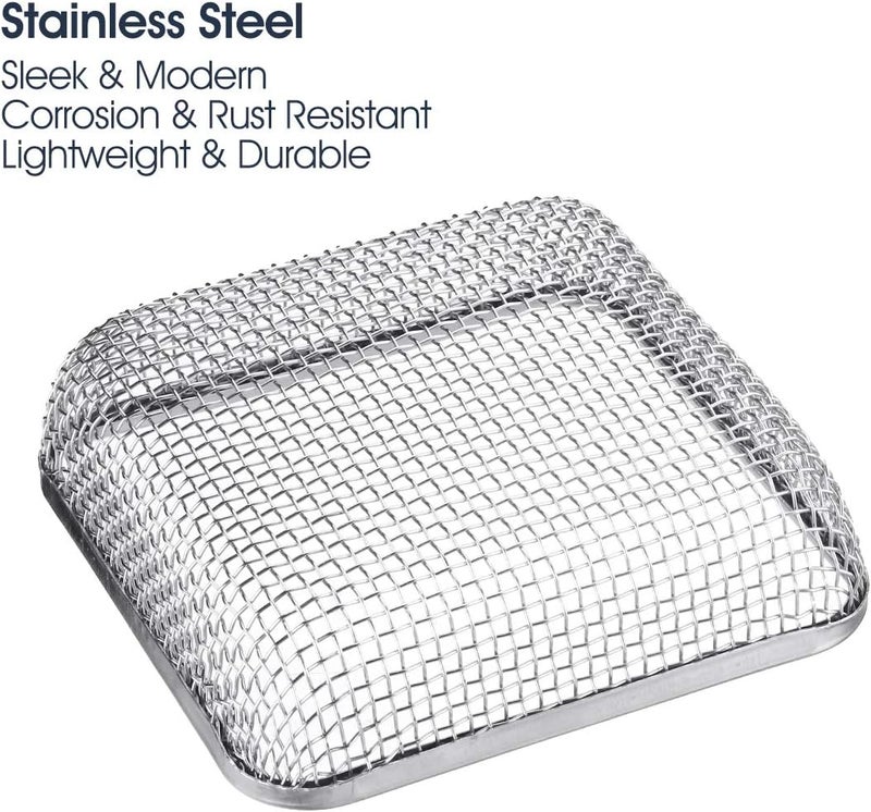 Miady RV Furnace Vent Screen, Flying Insect Bug Cover Camper Heater Exhaust Vents - 4.5x4.5 Stainless Steel Mesh Screens - Installation Tool Included - Image 4