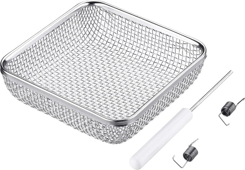 Miady RV Furnace Vent Screen, Flying Insect Bug Cover Camper Heater Exhaust Vents - 4.5x4.5 Stainless Steel Mesh Screens - Installation Tool Included - Image 1