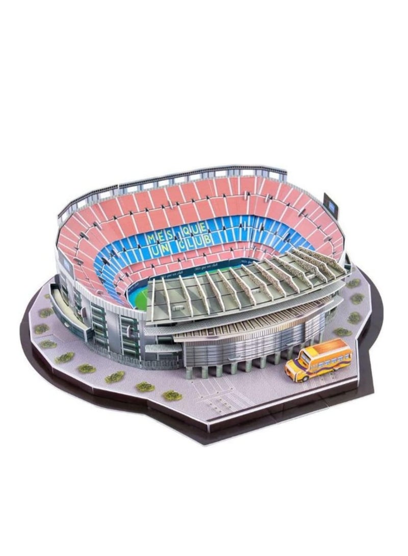 Classic Football Stadium Cardboard Puzzle, 3D Football Club Puzzle, 3D Handmade Model (San Siro/Mesa) - Image 1