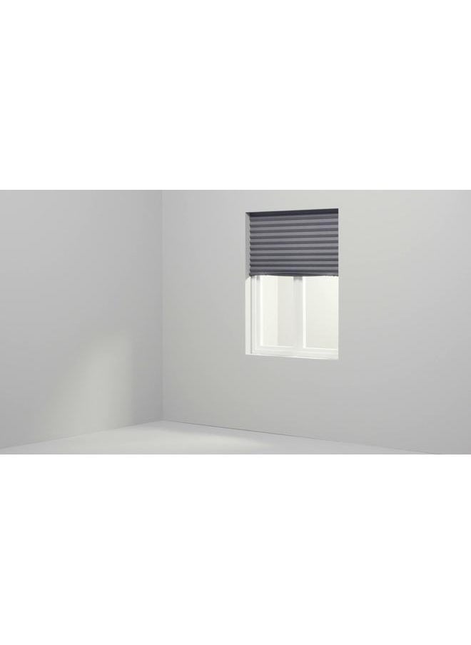 erorex - Block Out Pleated Blind Dark Grey 100X190 Cm - Image 1