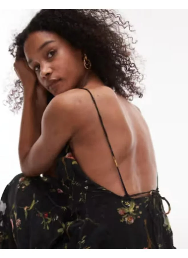 توب شوب Burnout Out Floral Maxi
