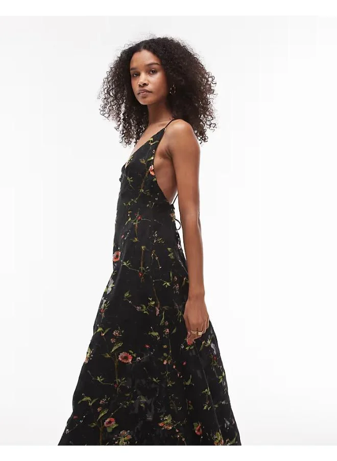 توب شوب Burnout Out Floral Maxi