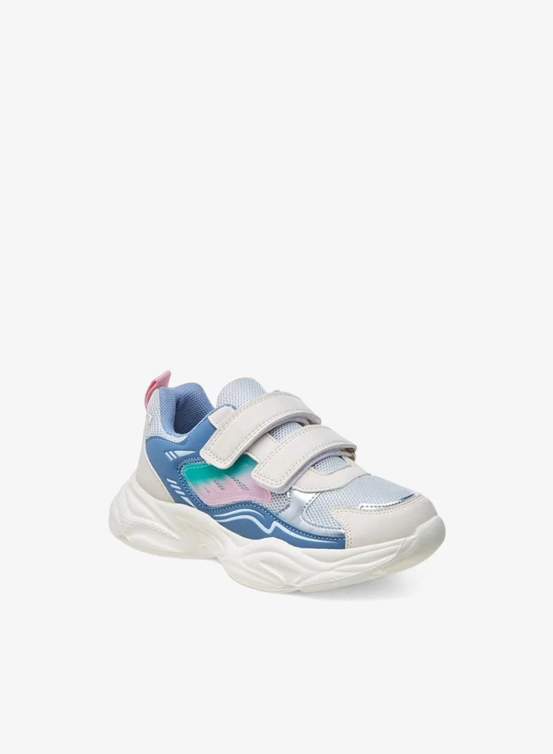 Flora Bella By Shoexpress Colourblock Sneakers with Hook and Loop Closure