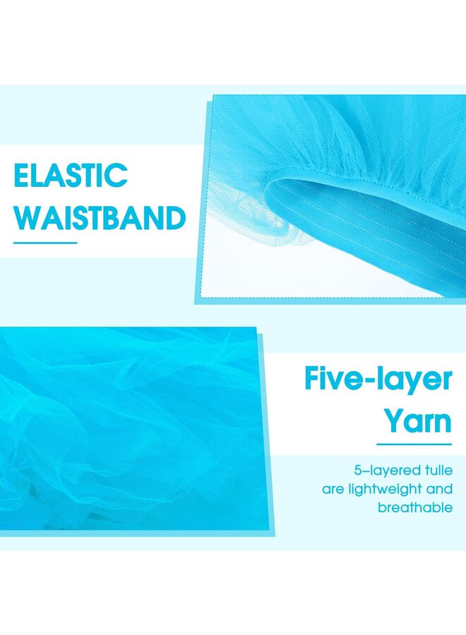 5 Layered Tutu Skirt for Kids Tulle Tutu Skirt with Tube Socks Princess Runners Costumes Cosplay for Girls Kids - Image 2