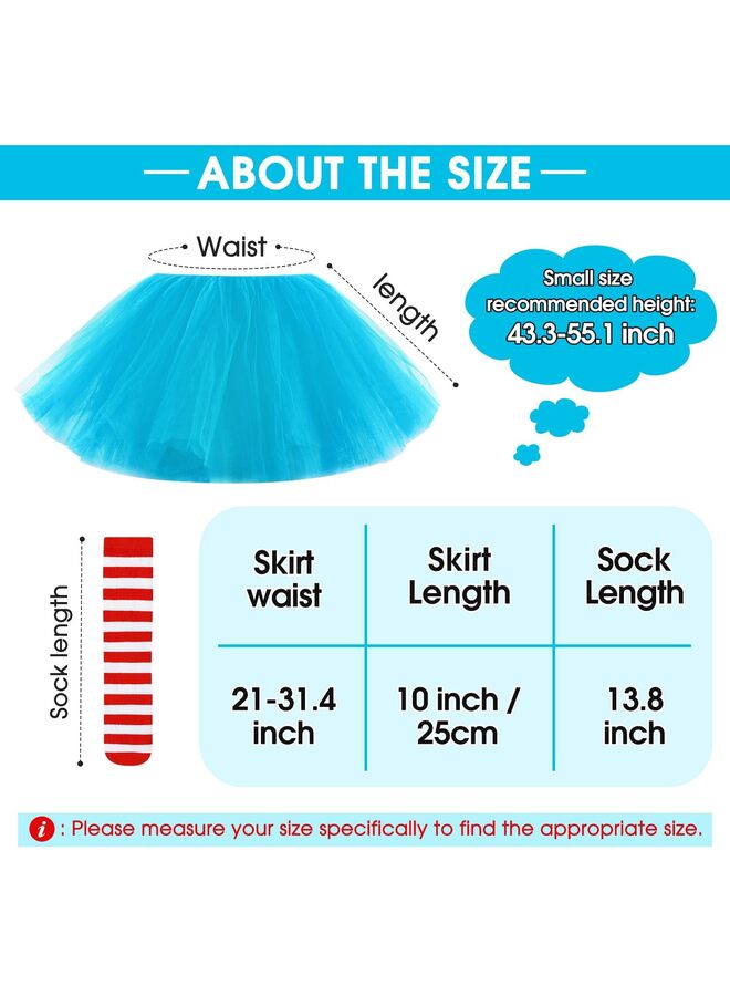 5 Layered Tutu Skirt for Kids Tulle Tutu Skirt with Tube Socks Princess Runners Costumes Cosplay for Girls Kids - Image 3