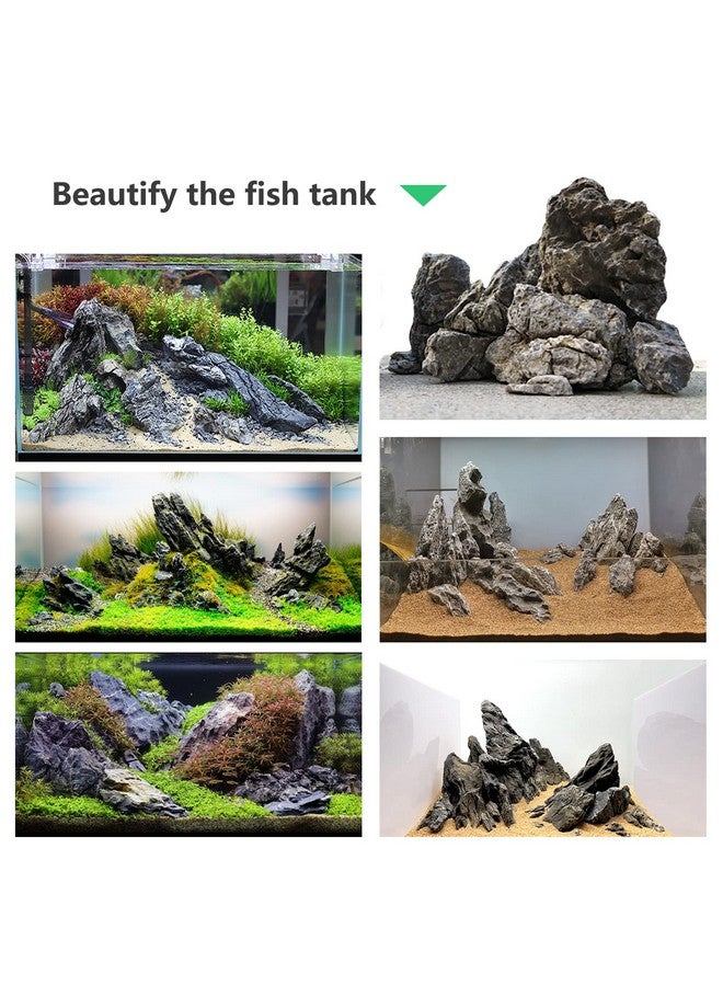 Generic KINGRUI Natural Seiryu Rock Stone, Dragon Stone, Suitable for Aquarium Landscaping Models and Fish Tank Decoration, Reptile and Amphibian enclosures 3-6inch-11 lbs.  - Image 4