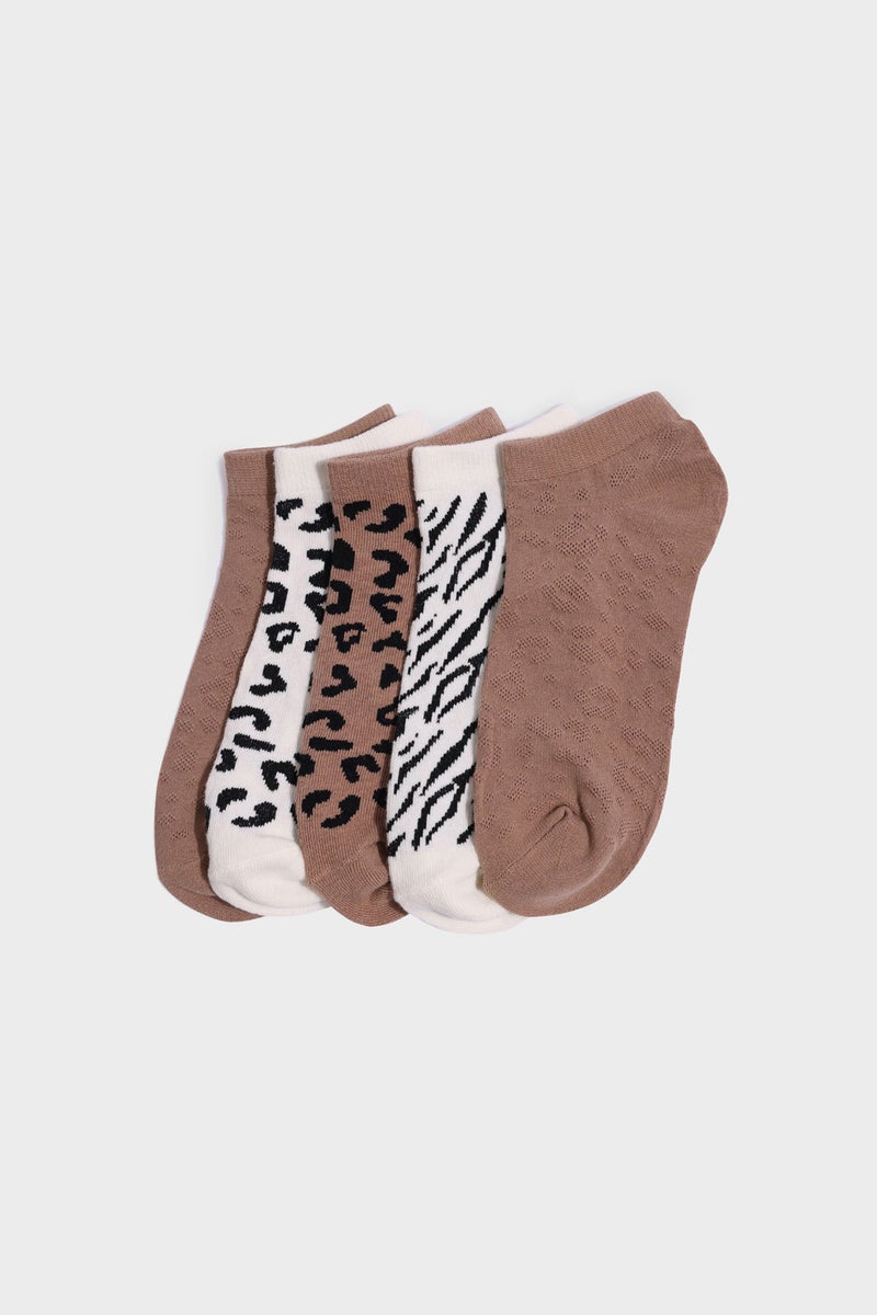DeFacto Multicolour Woman Woman 5 Piece Short Socks Casual - Image 1