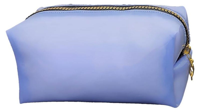 Makeup Transparent PVC Organizing Clutch Bag - Sky Blue
