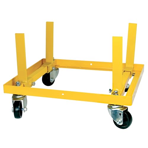 Performance Tool W41037 Rolling Engine Stand with Straps for Vehicle Maintenance, Yellow, 750-lb Capacity - Image 1
