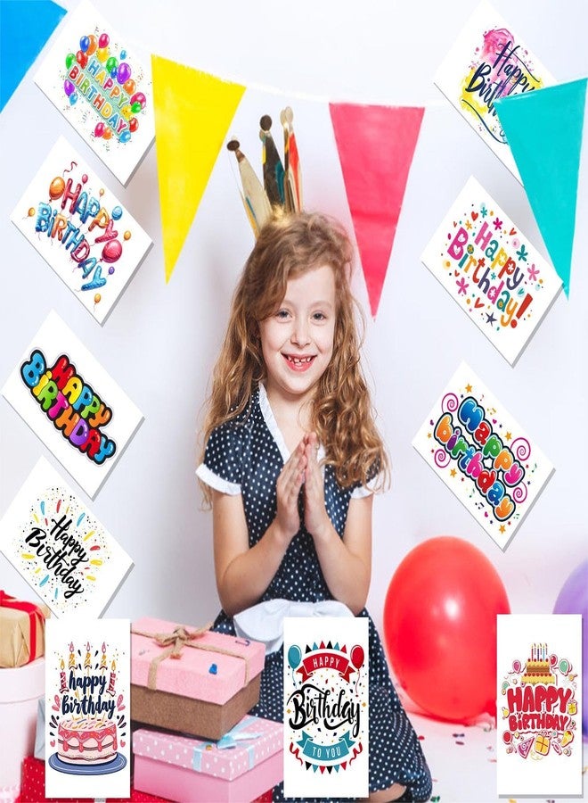 Pinovk 100 Pack Happy Birthday Postcards - Assortment Bulk Birthday Postcards Blank Happy Birthday Postcards 4x6 Inches, 10 Unique Designs, Ideal for Kids, Men, Women, and Elderly - Image 5