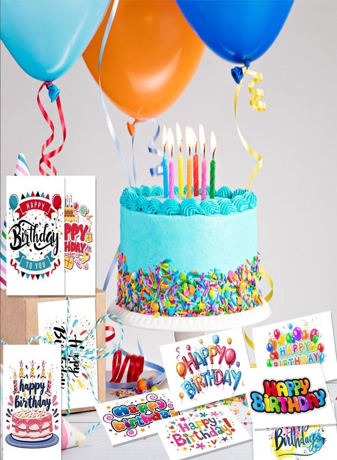 Pinovk 100 Pack Happy Birthday Postcards - Assortment Bulk Birthday Postcards Blank Happy Birthday Postcards 4x6 Inches, 10 Unique Designs, Ideal for Kids, Men, Women, and Elderly - Image 4