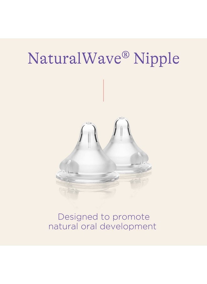Lansinoh - حلمات رضاعة الأطفال من Naturalwave ذات التدفق البطيء مقاس 2S مضادة للمغص، عدد 2 - Image 1