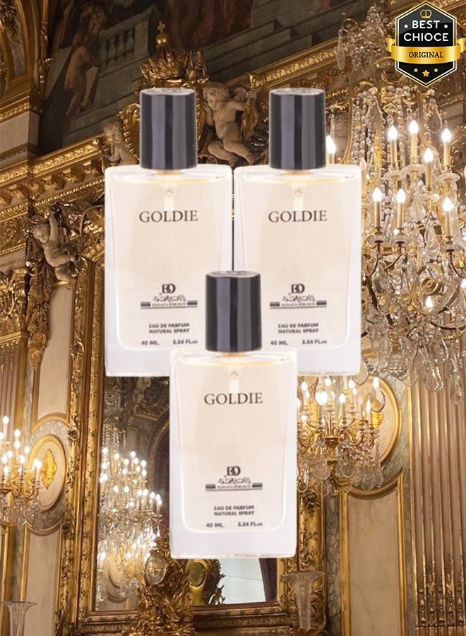 Banafa 3 Pieces Goldie Perfume 40ml EDP - Image 1