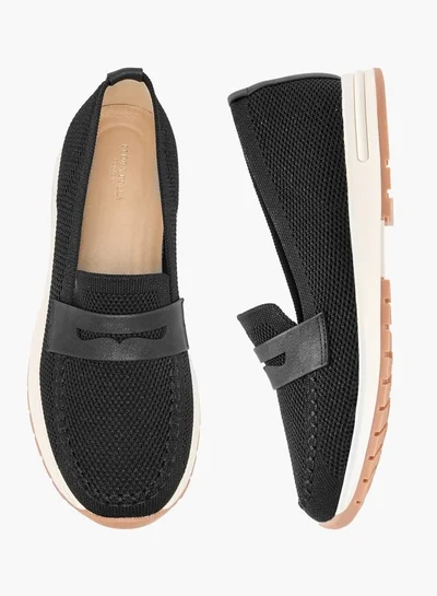 Flora Bella By Shoexpress Women Mesh Slip-On Loafers with Cutout Detail