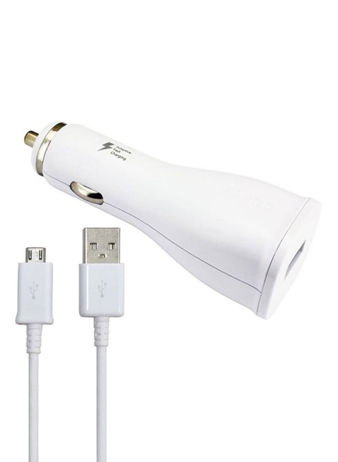 Samsung Fast Charging Car Adapter With Micro USB Cable - Image 1