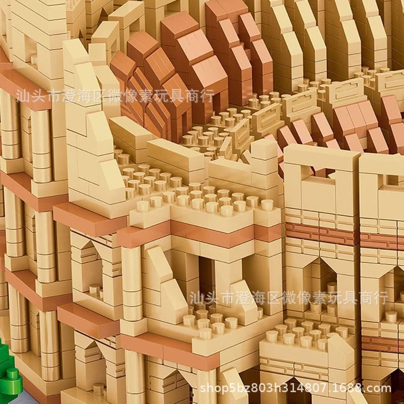 World Famous Landmark Building Micro Diamond Particle Assembled Building Blocks Suit Colosseum Building Blocks Ornaments 8191 - Image 5