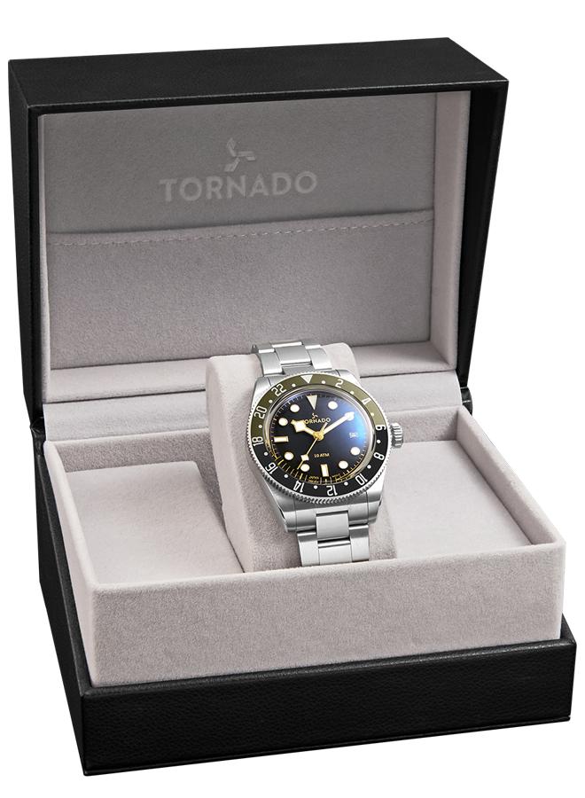 TORNADO Men's Stainless Steel Analog Watch T24006-SBSBH - 40 mm - Image 4