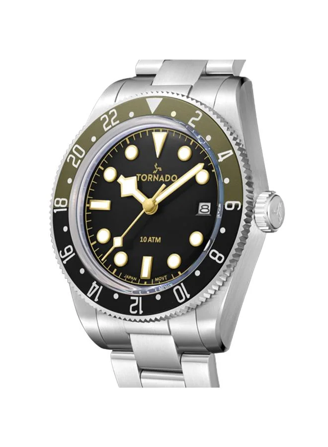 TORNADO Men's Stainless Steel Analog Watch T24006-SBSBH - 40 mm