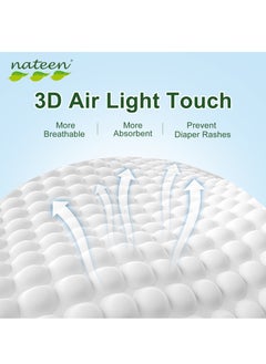 nateen Premium Care Baby Diapers, Size 4 (7-18kg), 128 Count Diapers, Large, Super Absorbent,Breathable Baby Diapers  - Image 3