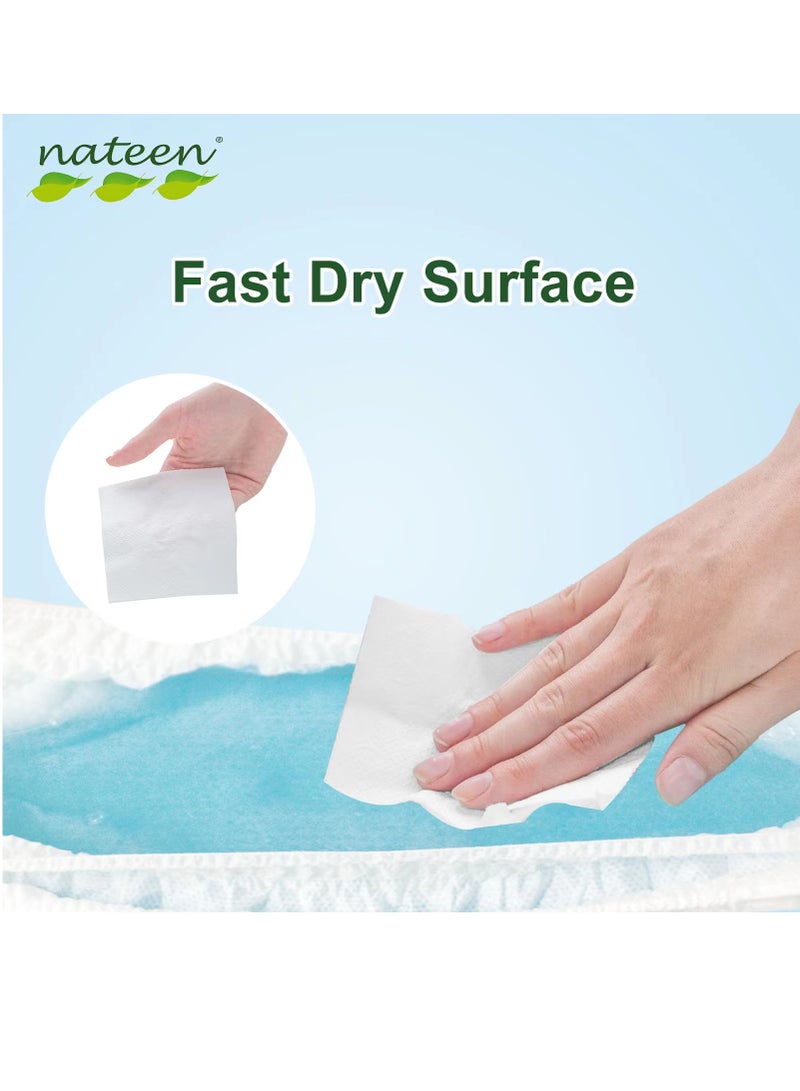 nateen Premium Care Baby Diapers, Size 4 (7-18kg), 128 Count Diapers, Large, Super Absorbent,Breathable Baby Diapers - Image 5