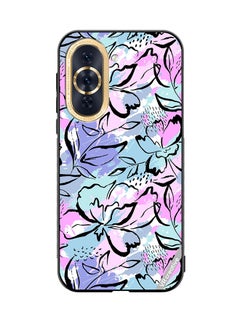 Protective Case Cover For Huawei Nova 10 Abstract Flowers Print Design Multicolour