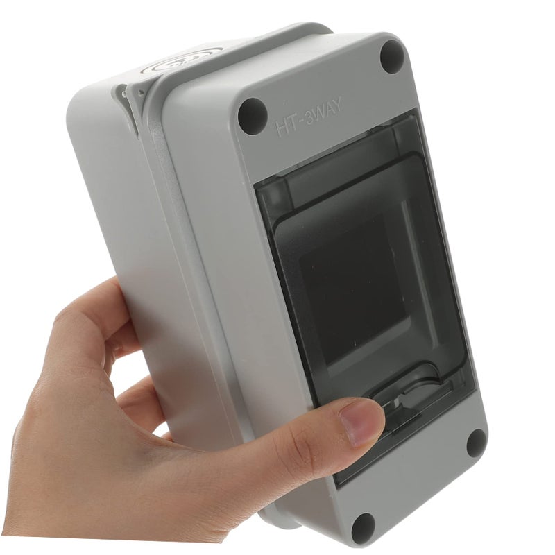 Outdoor Electrical Distribution Box 16X9.5cm White Weatherproof Enclosure - Image 5