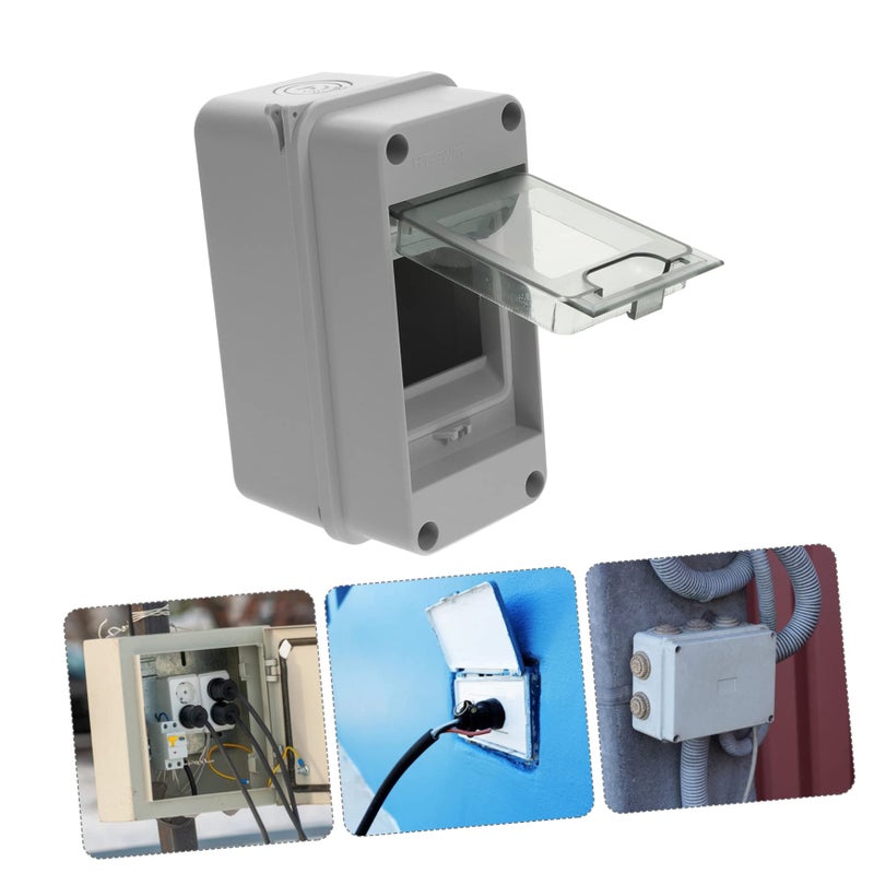 Outdoor Electrical Distribution Box 16X9.5cm White Weatherproof Enclosure - Image 4