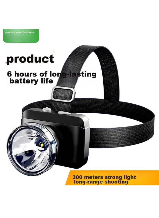 Duration power Dp Jiu Liang Led-7229 Rechargeable Headlamp, High-intensity Long-range Head-mounted Lithium Battery Flashlight, Outdoor Night Fishing Mining Lamp Fishing Light - Image 1