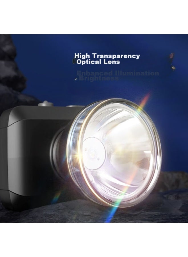 Duration power Dp Jiu Liang Led-7229 Rechargeable Headlamp, High-intensity Long-range Head-mounted Lithium Battery Flashlight, Outdoor Night Fishing Mining Lamp Fishing Light - Image 4