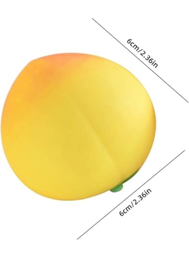 Pink Peach Squeeze Toy, Soft and Flexible - Image 2