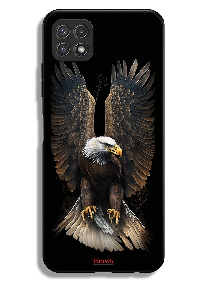 Tolwak Samsung Galaxy A22 5G Protective Case Cover Eagle Spread Wings - Image 1