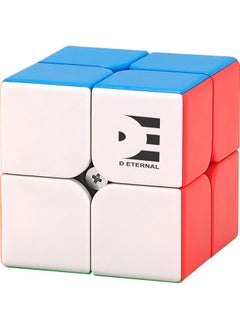 D ETERNAL D ETERNAL Cube 2X2 Stickerless Magic Speed Cube 2 * 2 High Speed Stickerless Puzzle Cube Game Toy for Kids & Adults (2x2 Cube)  - Image 1