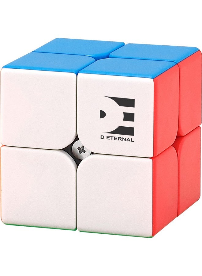 D ETERNAL Cube 2X2 Stickerless Magic Speed Cube 2 * 2 High Speed Stickerless Puzzle Cube Game Toy for Kids & Adults (2x2 Cube) - Image 1