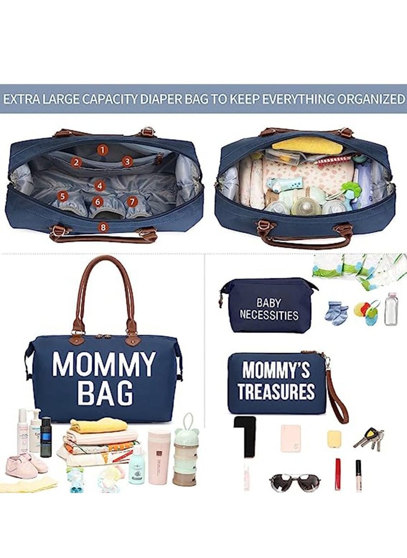 Gonice - Diaper Bag Tote with 2 Organizers, Multifunctional Large Mommy Bag for Hospital & Baby Diaper Travel Bag for Baby Care - Image 1