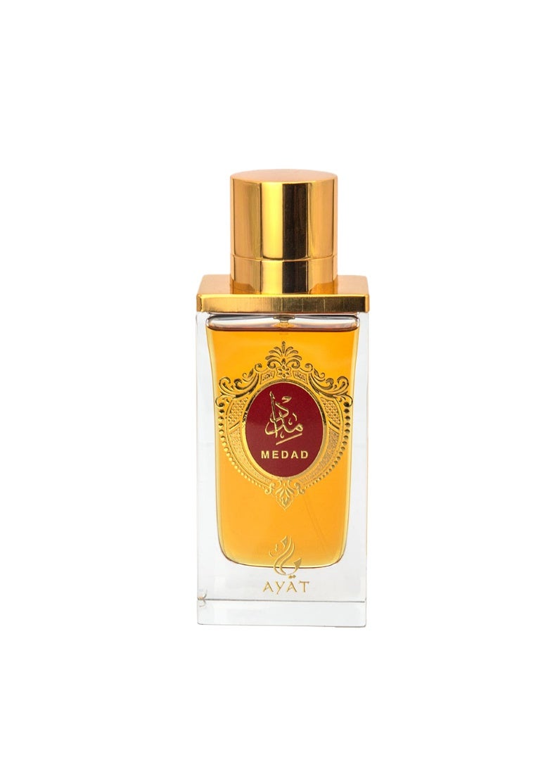 Ayat Perfumes Medad Eau de Parfum 100ml – Oud, Rose & Musk – Long Lasting Unisex Arabian Perfume - Image 1