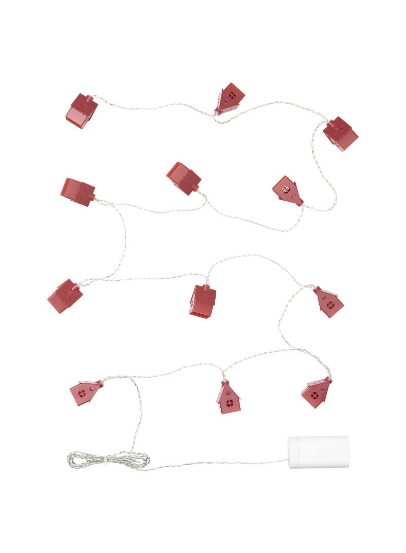 AS SEEN ON TV LED lighting chain with 12 lights battery operated house 