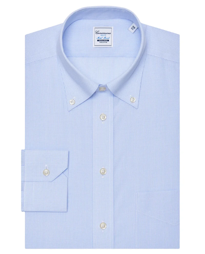 كاميتشسما قميص قطني غير قابل للكي