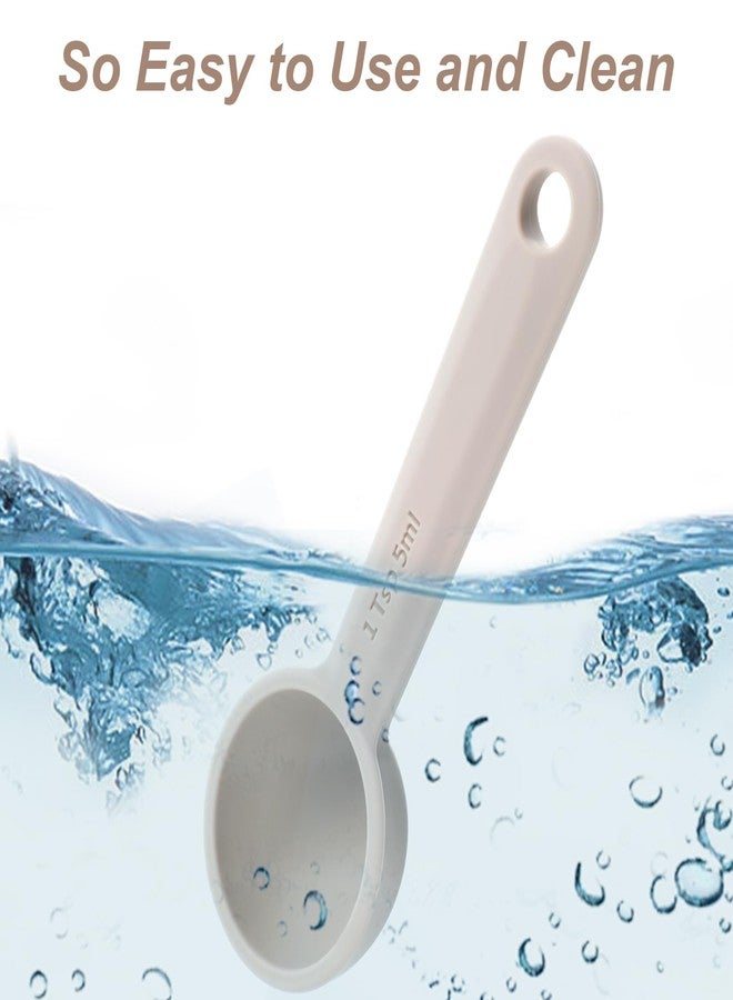 Yuanchu 2 PCS Food Grade Silicone Measuring Spoon, (1/3tbsp, 5 ml) Single Teaspoon Scoop with Hanging Hole Mini Measure for Coffee Baking Cooking - Image 5