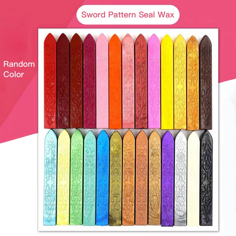 Wax Seal Stamp Kit With Removable Brass Head Solid Beech Handle Spoon And Wax Sticks - Retro Antique Pattern For Wedding Invitations Envelopes Gift Wrapping Craft Project - Image 3