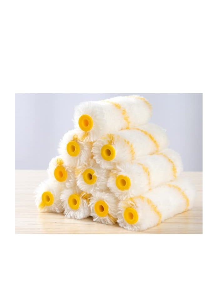 سيوسي Paint Roller 40 Pieces Paint Roller Cover 4 Inch Microfiber Roller Covers Paint Roller 1/2inch Nap Small Paint Roller Covers Mini Paint Rollers for Painting Walls Use with All Paints and Stains - Image 3