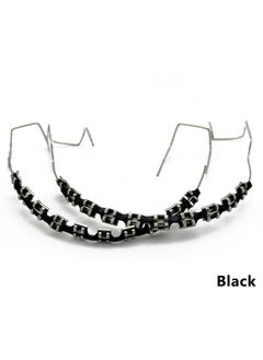HaLunhi Temporary Tooth Decoration with Metal Wires，Metal Bracket and Orthodontic Ligature Ties，Props for Dental Students to Practice（Blue）  - Image 3
