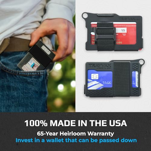 Trayvax Armored Summit Wallet, RFID Front Pocket Metal Credit Card Holder with Money Clip, Slim Minimalist Wallet for Men and Women, Shadow Black - Image 3